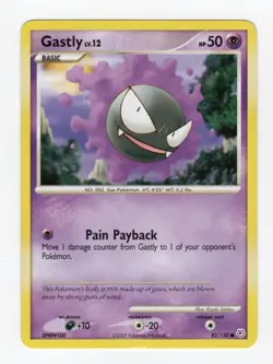 2007 Pokemon Gastly 82/130 & Haunter 50/130 Diamond and Pearl LP (See Desc) - Image 2