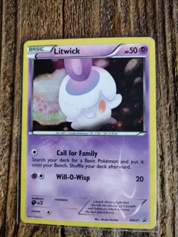 Pokemon TCG Litwick (BW27) Black Star Black & White Promo - Image 1
