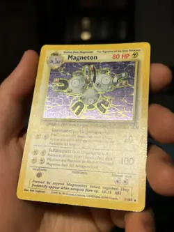 Magneton 11/62 Fossil Holo Pokemon 1999 Wizards - Image 3