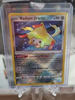 Radiant Jirachi 120/195 - Pokemon TCG Silver Tempest (2022) Shiny Holo Rare - Image 1