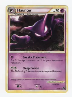 2010 Pokemon Gastly 63/102 & Haunter 35/102 - HGSS Triumphant LP - Image 4