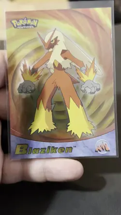 Topps 2003 Pokemon Advanced 19 Blaziken Foil Low Population - Image 2