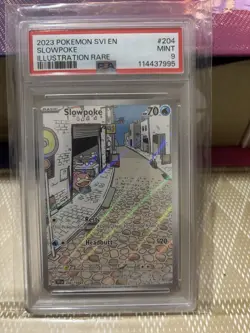 2023 POKEMON SVI EN-SCARLET & VIOLET ILLUSTRATION RARE #204 SLOWPOKE PSA 9 - Image 1