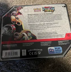 Pokemon TCG: Paldean Fates Tin - Shiny Charizard EX - New & Sealed FREE SHIPPING - Image 2