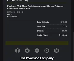 Ascended Heroes Pokemon Center Elite Trainer Box ETB PRESALE CONFIRMED Lot of 2 - Image 2
