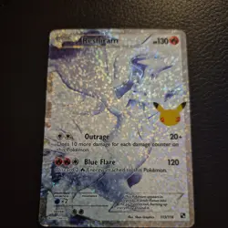 Pokemon Reshiram 113/114 Celebrations Classic Collection Full Art Holo NM - Image 1