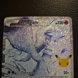 Pokemon Reshiram 113/114 Celebrations Classic Collection Full Art Holo NM - Image 2