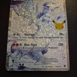 Pokemon Reshiram 113/114 Celebrations Classic Collection Full Art Holo NM - Image 3