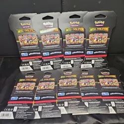 Pokemon TCG Mega Evolution 9 Pack Lot Sealed Sleeved Blister Booster Packs - Image 2