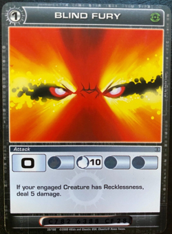 Blind Fury 2008 Chaotic Attack Card Silent Sands Uncommon #39/100 - Image 1