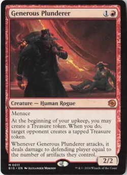 Generous Plunderer - NF [Outlaws of Thunder Junction: The Big Score] Near Mint - Image 1