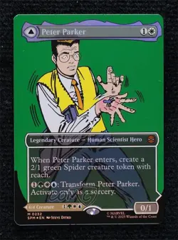 Borderless Peter Parker Amazing Spider-Man Foil Magic Marvel SPM #0232 - Image 1