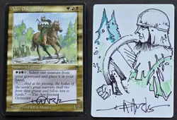 SKETCHED MtG Magic Jeff Menges Artist Proof _ Legends _ ADUN OAKENSHIELD _1/100! - Image 1