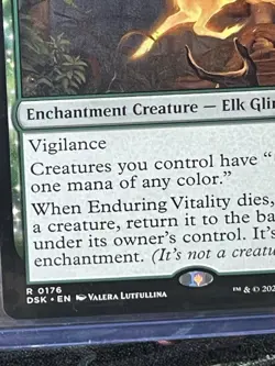 MTG Enduring Vitality RARE Duskmourn: House of Horror 0176 NM/Mint - Image 5