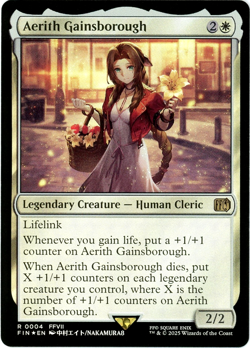 Aerith Gainsborough Foil - 0004 - Final Fantasy - MTG - NM/M - Image 1