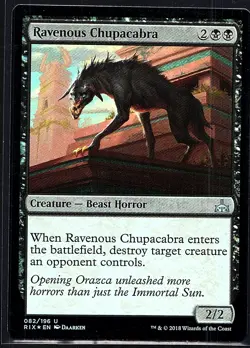 Ravenous Chupacabra U Rivals of Ixalan 82 LP Foil - Image 1