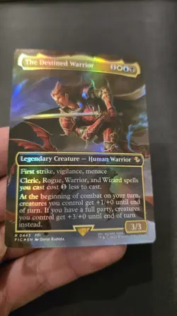 The Destined Warrior Foil Scene Nm Final Fantasy Mtg - Image 1