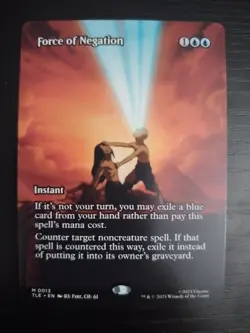 Force of Negation (Borderless) avatar the last airbender mtg - Image 1