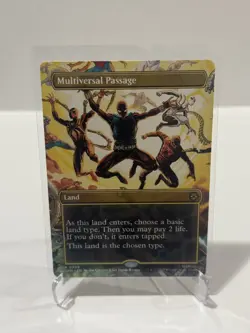 MTG Marvel's Spider-Man Multiverse Passage #206 Rare Regular Land Single Card - Image 1