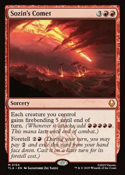 Sozin's Comet - Foil Avatar The Last Airbender Magic mtg Light Play, English x1 - Image 1