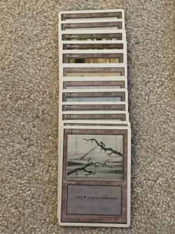 VTG 1995 Magic The Gathering Lot of 40 Lands From 4th Ed & 3rd Edition MTG - Image 3