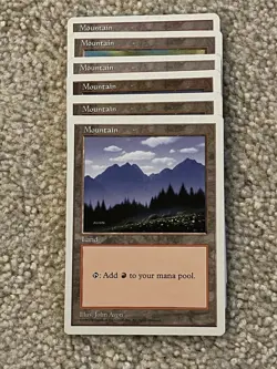 VTG 1995 Magic The Gathering Lot of 40 Lands From 4th Ed & 3rd Edition MTG - Image 4