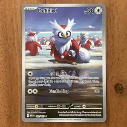 Pokemon TCG Delibird Mega Evolutions 152/132 Shiny Rare Holo Card NM - Image 1