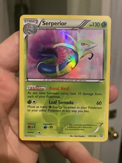Serperior 125/124 - Pokemon TCG Dragons Exalted Black & White Secret Rare DMG - Image 1
