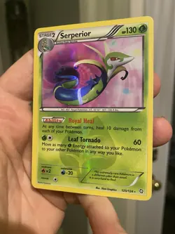 Serperior 125/124 - Pokemon TCG Dragons Exalted Black & White Secret Rare DMG - Image 4