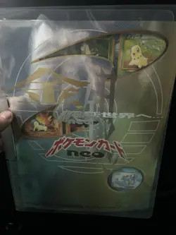 1999 Pokemon Neo Genesis Japanese Promo Binder 9 Cards - Image 1