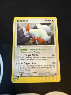 Pokemon TCG Card English ex Sandstorm Zangoose 14/100 Holo Rare - Image 1