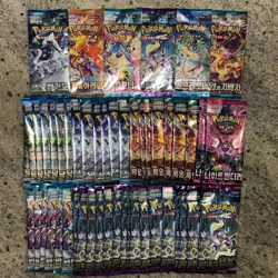 Pokemon Booster Pack Lot (50 Packs) Korean - New/Sealed US Seller - Image 1