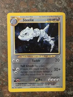 Steelix Pokemon Neo Genesis 15/111 Unlimited Edition Holo Rare - Image 1