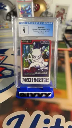Pokemon Mewtwo Bandai Carcass 1997 CGC MINT 9 No.150 Prism Holo - Image 1
