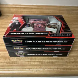 Pokemon TCG | Team Rocket's Mewtwo Ex Box | Destined Rivals | Sealed Lot (3) - Image 2