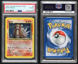Entei Holo Pokemon Neo Revelation PSA 4 2001 - Image 3