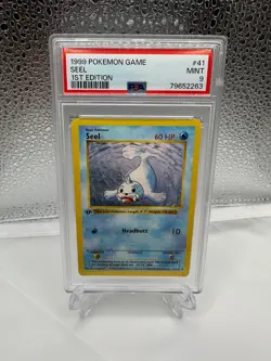 Pokemon Seel Base Set Shadowless 1st Edition 41/102 PSA 9 - Image 1