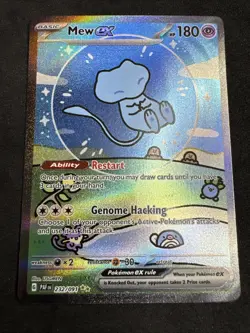 Pokemon TCG Paldean Fates Bubble Mew EX 232/091 Special Illustration Rare SIR NM - Image 1