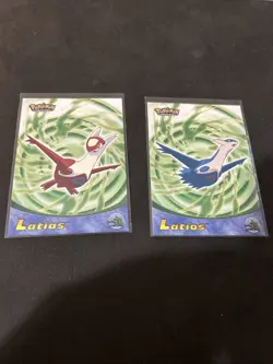 2003 Topps Pokemon Advanced #45 Latias & #46 Latios Cards - Image 1