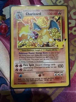 Charizard Celebrations Classic 4/102 Holo Base Set Pokemon Card 2021 LP - Image 1