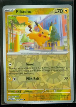 Pokemon PIKACHU 062/193 Paldea Evolved Rev Holo - - MINT - Image 1