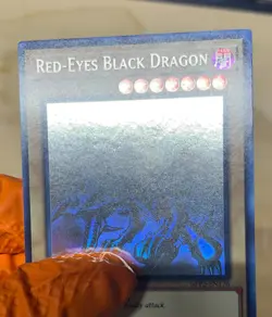 Yugioh Red Eyes Black Dragon Ghost Rare 1st Ed NM - Image 3