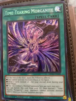 * TIME-TEARING MORGANITE * PRISMATIC SECRET RARE 1ST EDITION MP24-EN088 YUGIOH! - Image 1