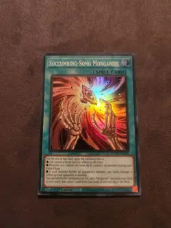 YuGiOh! Succumbing-Song Morganite ROTA-EN065 Super Rare 1st Ed NM - Image 1