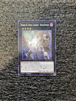 Yugioh! Number 86: Heroic Champion Rhongomyniad WSUP-EN022 Secret Rare 1st LP - Image 1