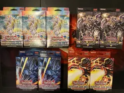 Yugioh 1st Edition Structure Deck Lot Obelisk Slifer Crystal Beast Dark World - Image 1