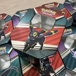 Lot Of 10 Pokemon Trading Card Game EMPTY TINS No Cards Umbreon Espeon FREE SHIP - Image 2