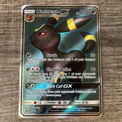 Pokemon TCG Umbreon GX Full Art Holo Card 142/149 Sun and Moon Base Set NM - Image 1