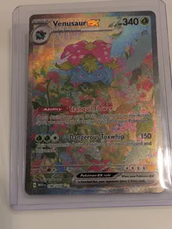 2023 Pokemon Card Venusaur ex 198/165 - Scarlet & Violet 151 Secret Rare Holo NM - Image 1