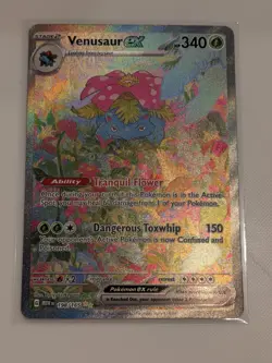 2023 Pokemon Card Venusaur ex 198/165 - Scarlet & Violet 151 Secret Rare Holo NM - Image 2